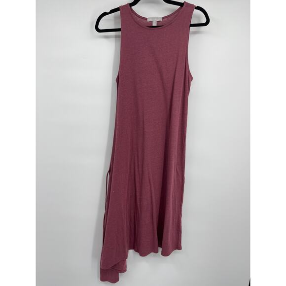 Chelsea28 Womens Purple Pink Asymmetrical Tank Dress Sleeveless Midi Size XS - Picture 2 of 12